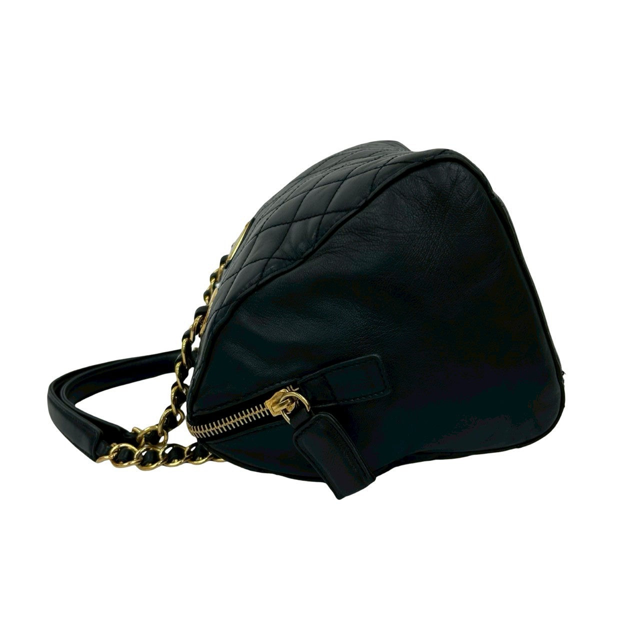 PRADA Handbag leather Navy