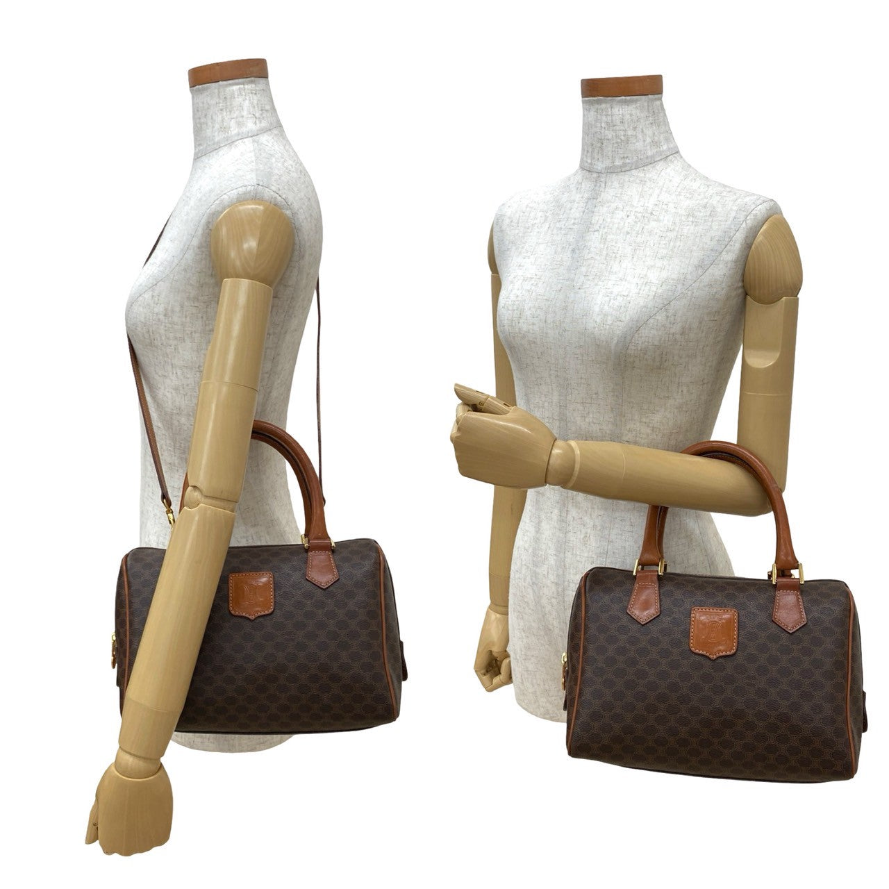 CELINE Shoulder Bag leather Brown