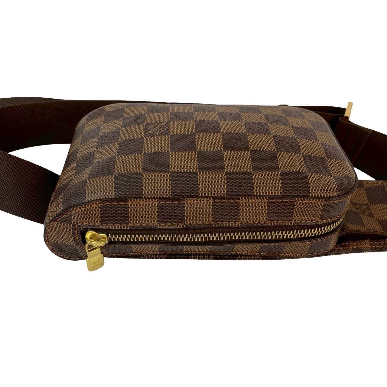 LOUIS VUITTON Sling bag leather Brown Damier Geronimos