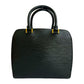 LOUIS VUITTON Handbag Epi Leather black Epi Ponneuf