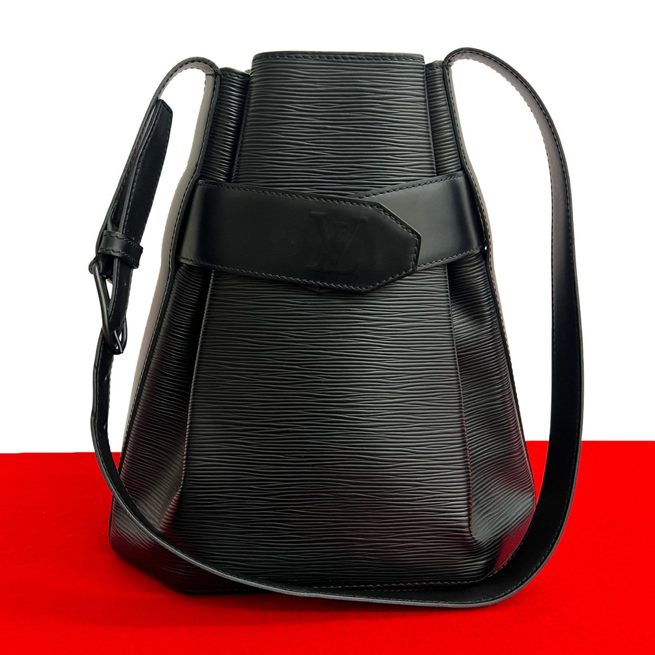 LOUIS VUITTON Shoulder Bag Epi Leather black Epi Sac De Paul PM