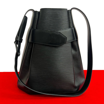 LOUIS VUITTON Shoulder Bag Epi Leather black Epi Sac De Paul PM