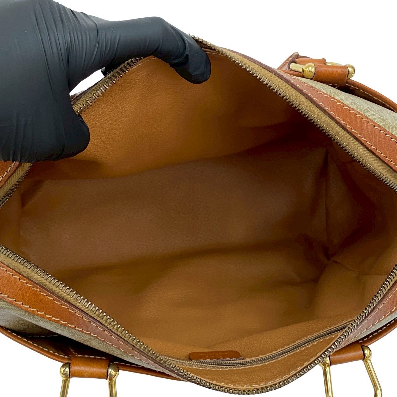 CELINE Handbag leather beige