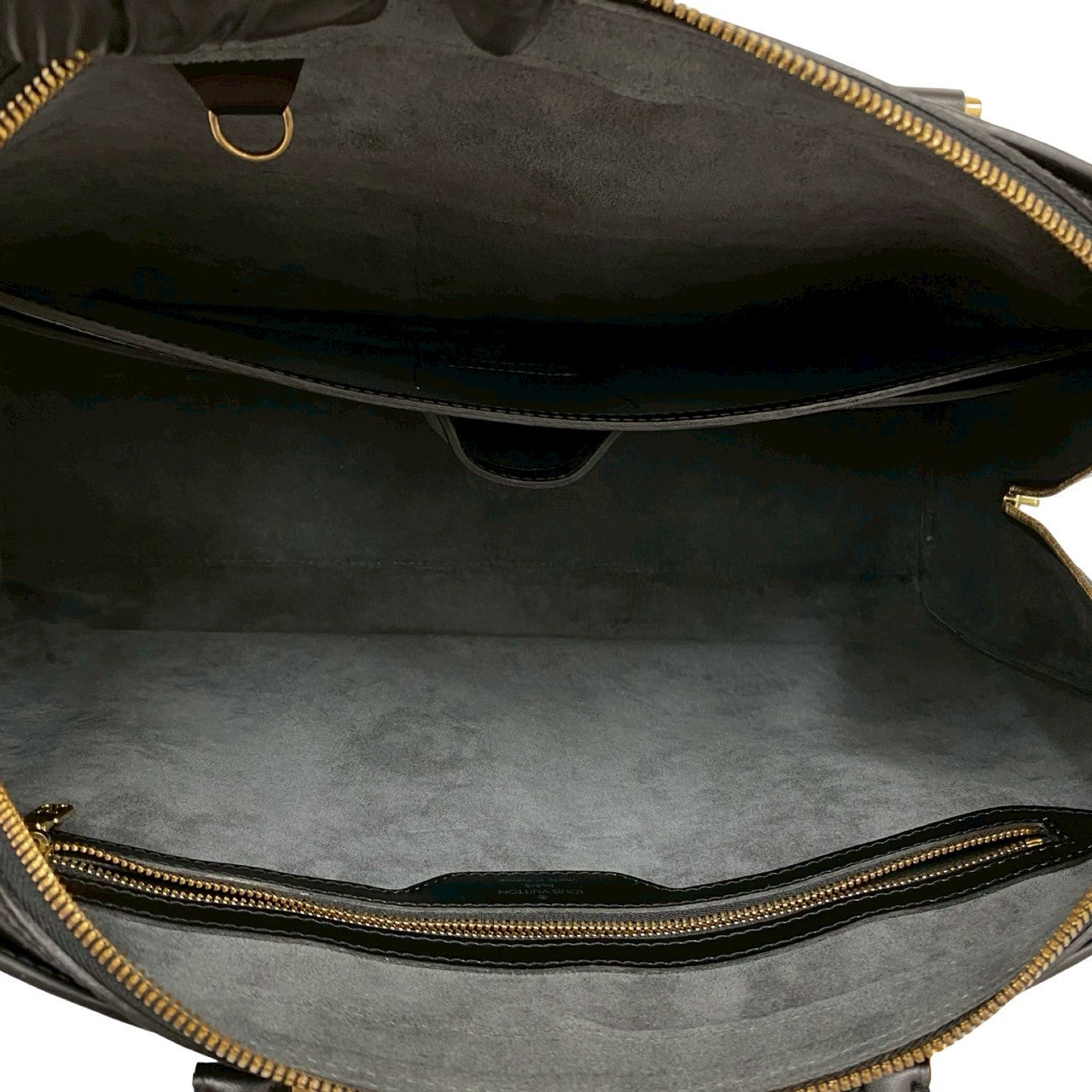 LOUIS VUITTON Handbag leather black Epi Sorbonne