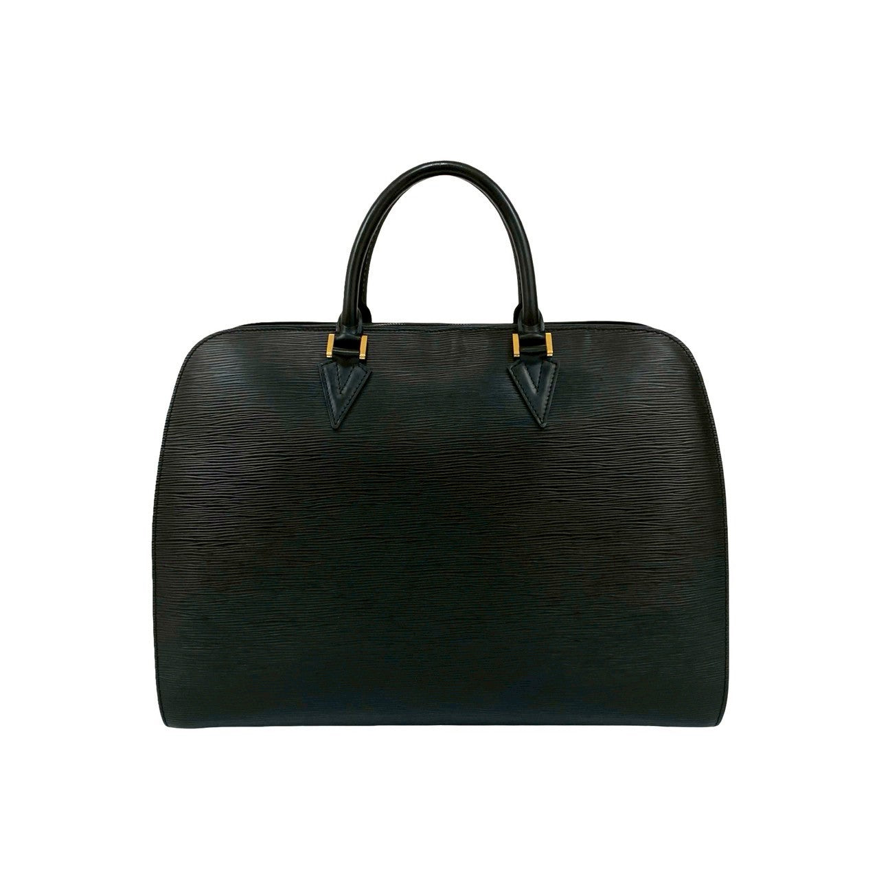 LOUIS VUITTON Handbag leather black Epi Sorbonne