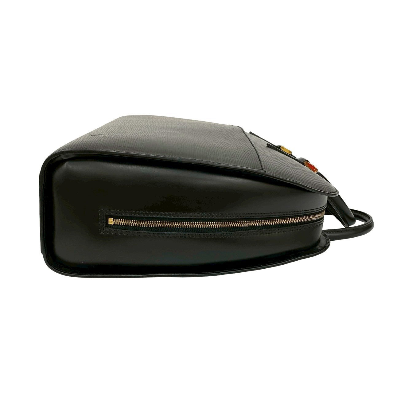 LOUIS VUITTON Handbag leather black Epi Sorbonne