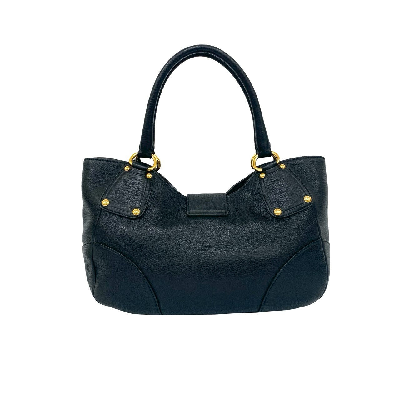 PRADA Handbag leather black