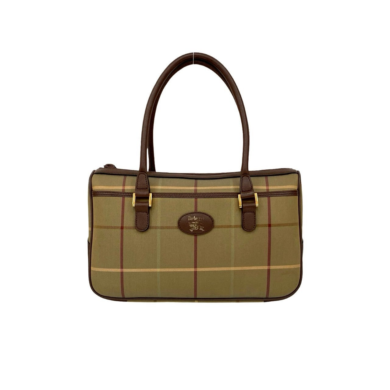 BURBERRY Handbag canvas Brown