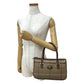 BURBERRY Handbag canvas Brown