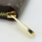 LOUIS VUITTON Long Wallet Purse M60936 Monogram Brown Zippy wallet Women Used Authentic