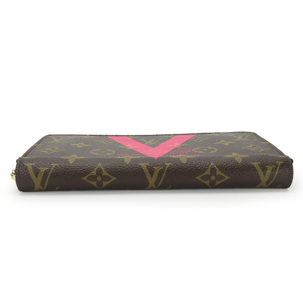 LOUIS VUITTON Long Wallet Purse M60936 Monogram Brown Zippy wallet Women Used Authentic