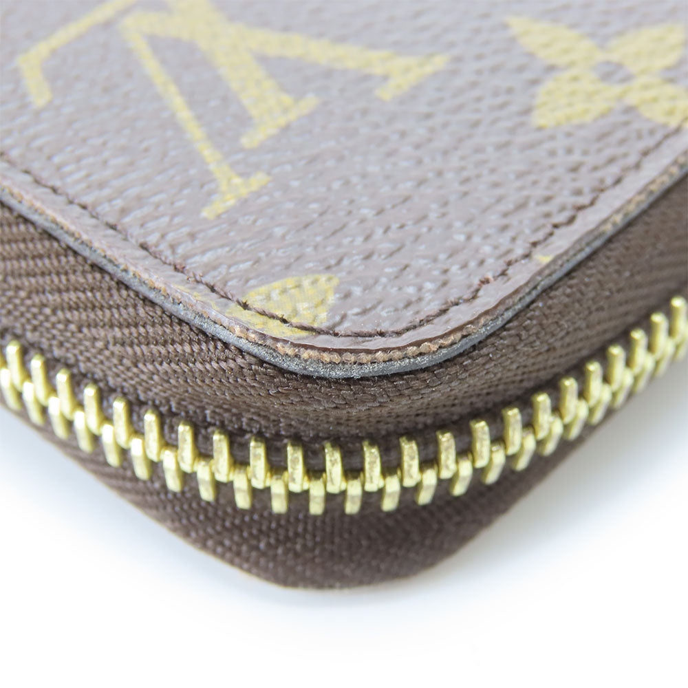 LOUIS VUITTON Long Wallet Purse M60936 Monogram Brown Zippy wallet Women Used Authentic