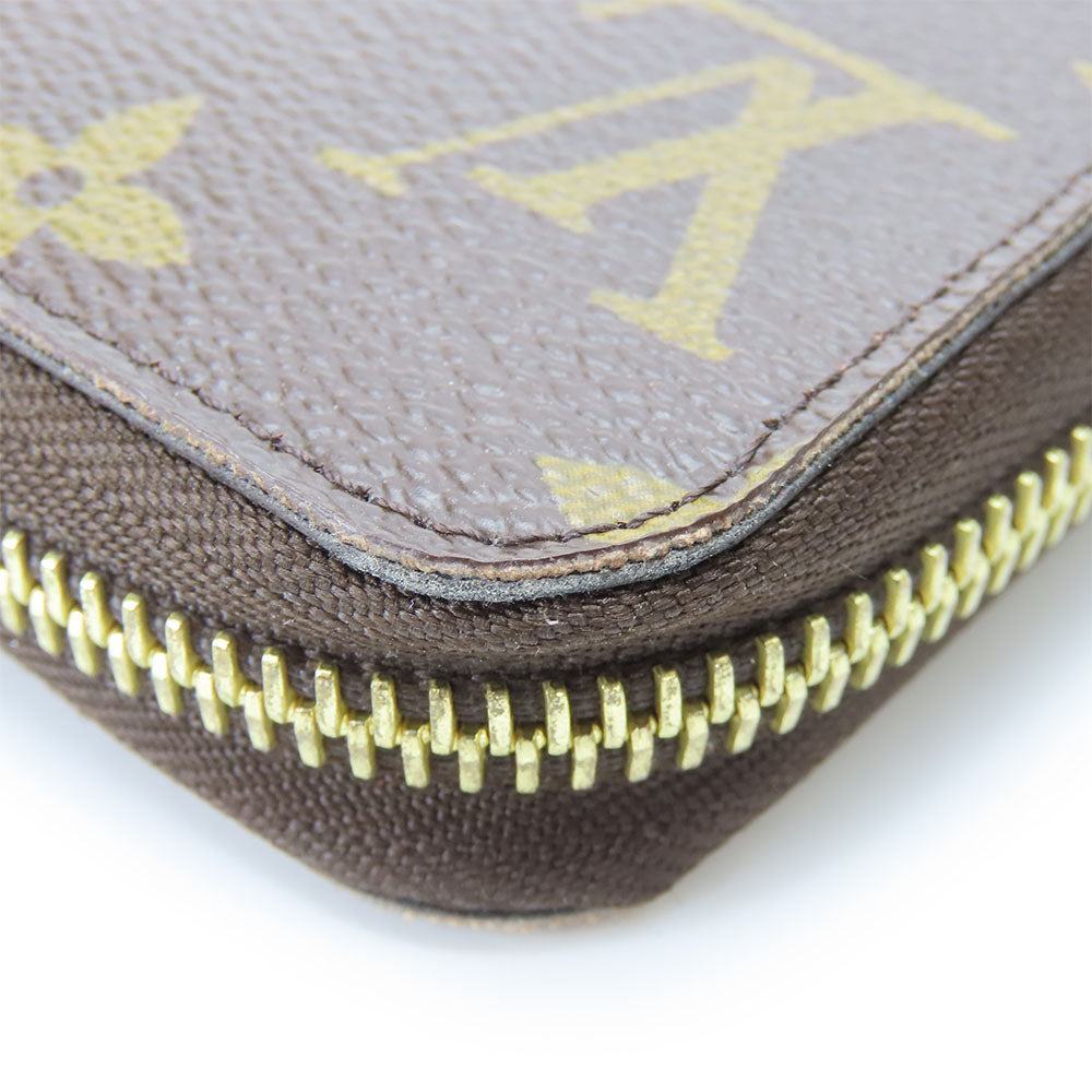 LOUIS VUITTON Long Wallet Purse M60936 Monogram Brown Zippy wallet Women Used Authentic