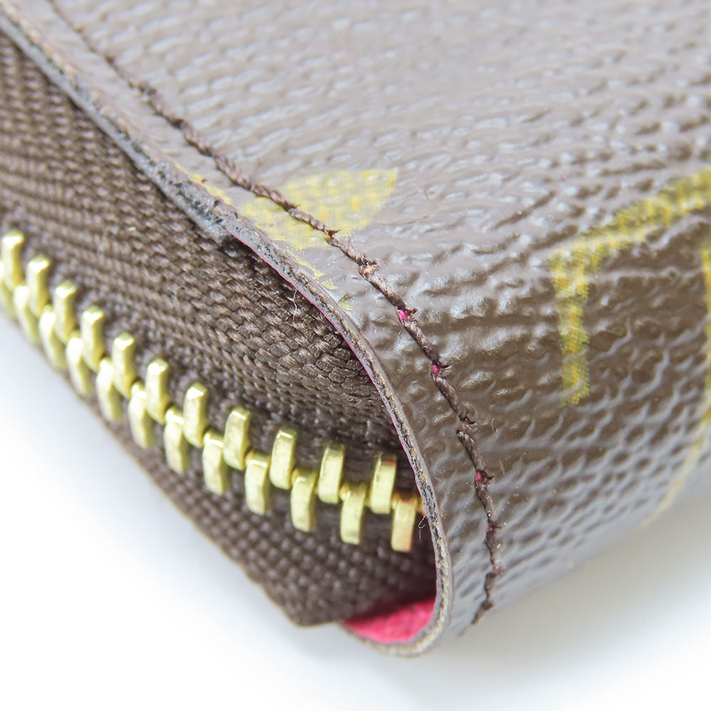 LOUIS VUITTON Long Wallet Purse M60936 Monogram Brown Zippy wallet Women Used Authentic