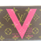 LOUIS VUITTON Long Wallet Purse M60936 Monogram Brown Zippy wallet Women Used Authentic
