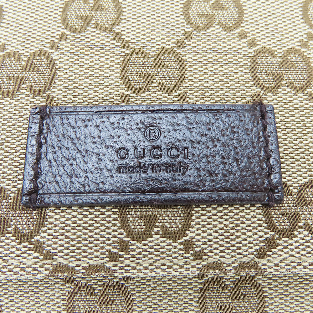 GUCCI Shoulder Bag 146236 GG canvas, leather beige unisex(Unisex) Used Authentic