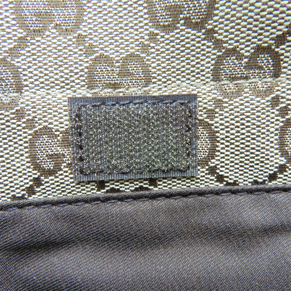 GUCCI Shoulder Bag 146236 GG canvas, leather beige unisex(Unisex) Used Authentic