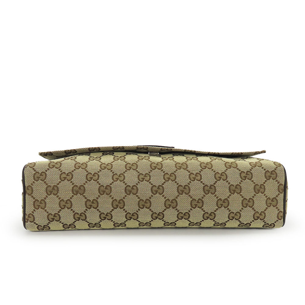 GUCCI Shoulder Bag 146236 GG canvas, leather beige unisex(Unisex) Used Authentic