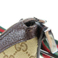 GUCCI Shoulder Bag 182092 GG canvas, leather beige Sherry line Women Used Authentic