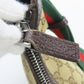 GUCCI Shoulder Bag 182092 GG canvas, leather beige Sherry line Women Used Authentic