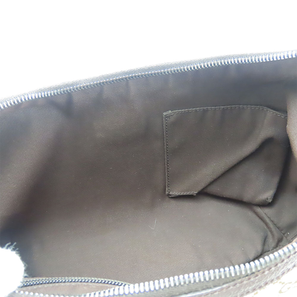 GUCCI Shoulder Bag 182092 GG canvas, leather beige Sherry line Women Used Authentic