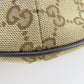 GUCCI Shoulder Bag 182092 GG canvas, leather beige Sherry line Women Used Authentic