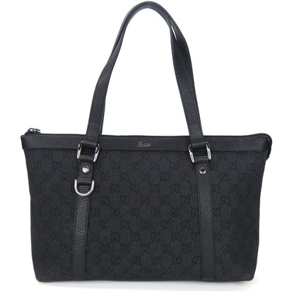 GUCCI Tote Bag 268640 GG canvas black Women Used Authentic