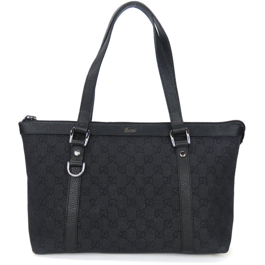 GUCCI Tote Bag 268640 GG canvas black Women Used Authentic