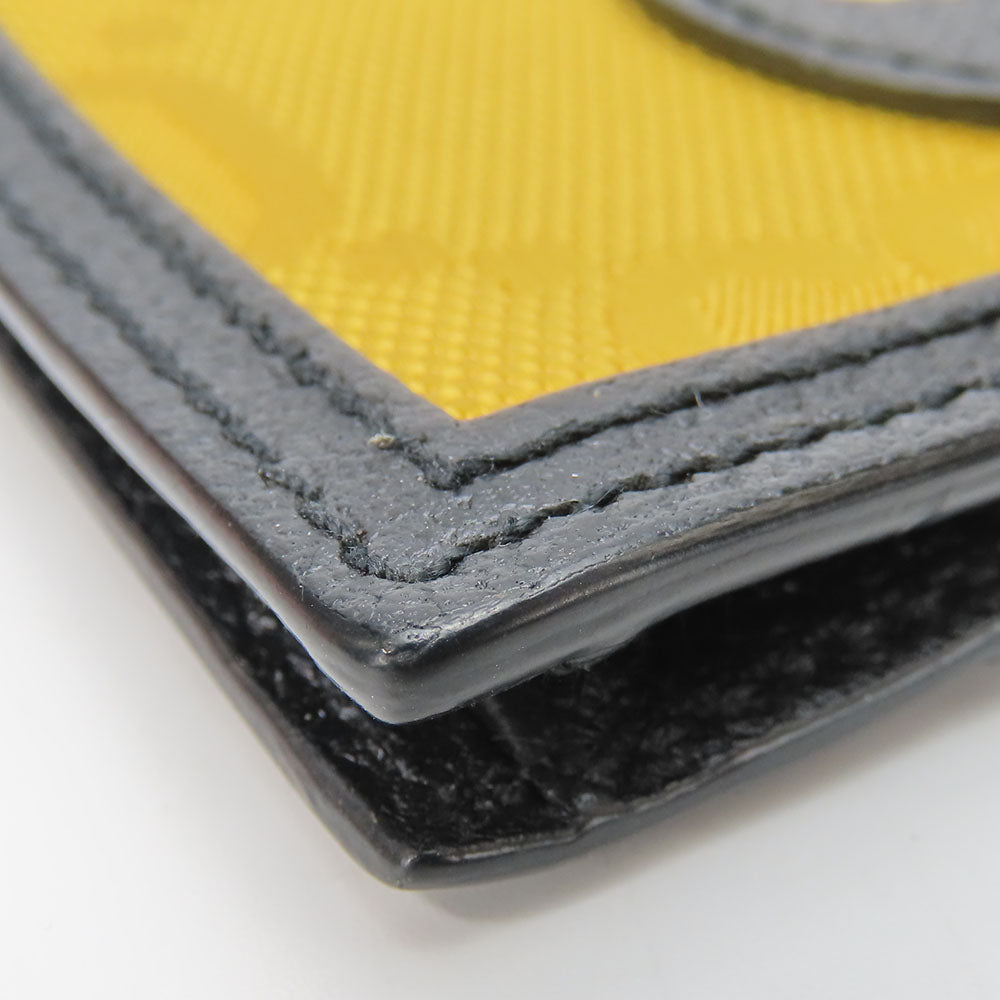 GUCCI Coin case 625583 Leather, GG Nylon yellow Off the grid Women(Unisex) Used Authentic