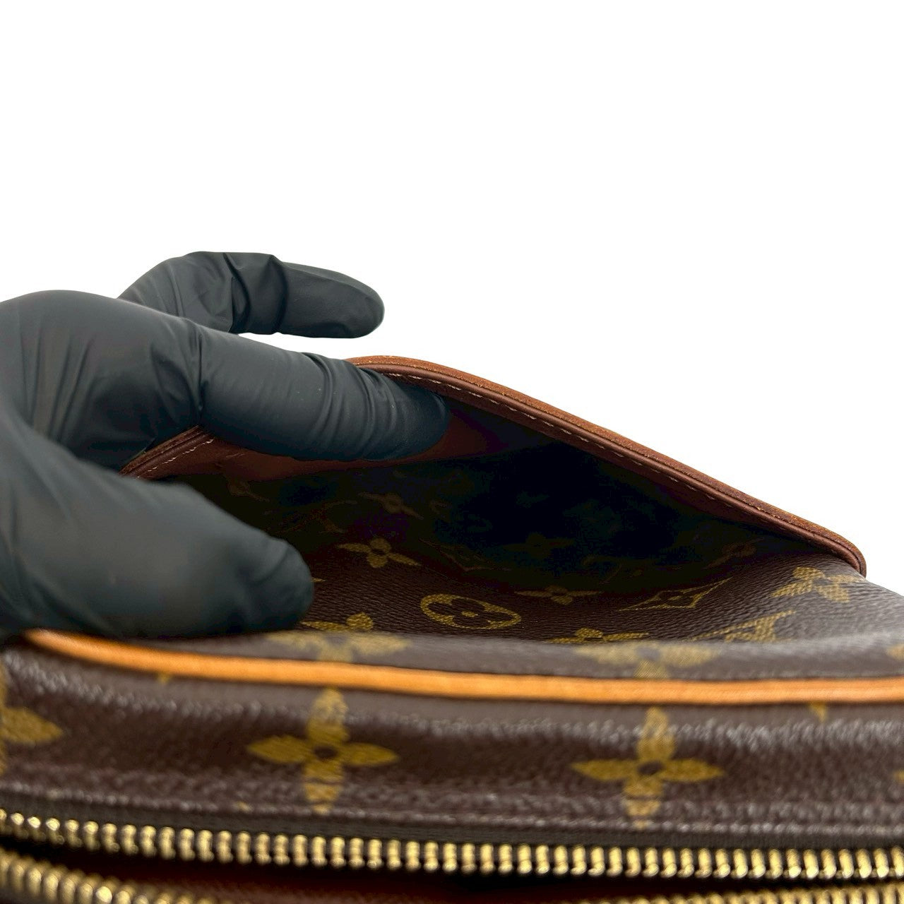 LOUIS VUITTON Shoulder Bag leather Brown Monogram Dunouve