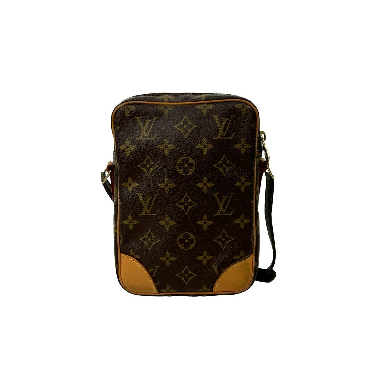 LOUIS VUITTON Shoulder Bag leather Brown Monogram Dunouve