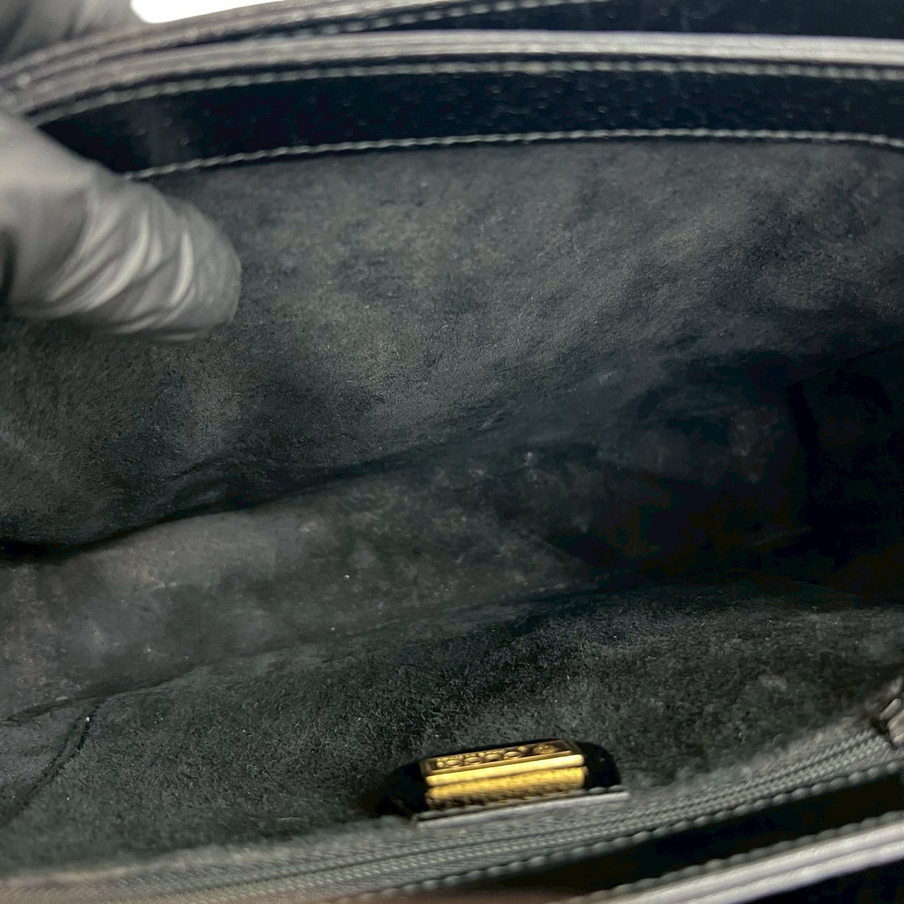 GUCCI Shoulder Bag leather black