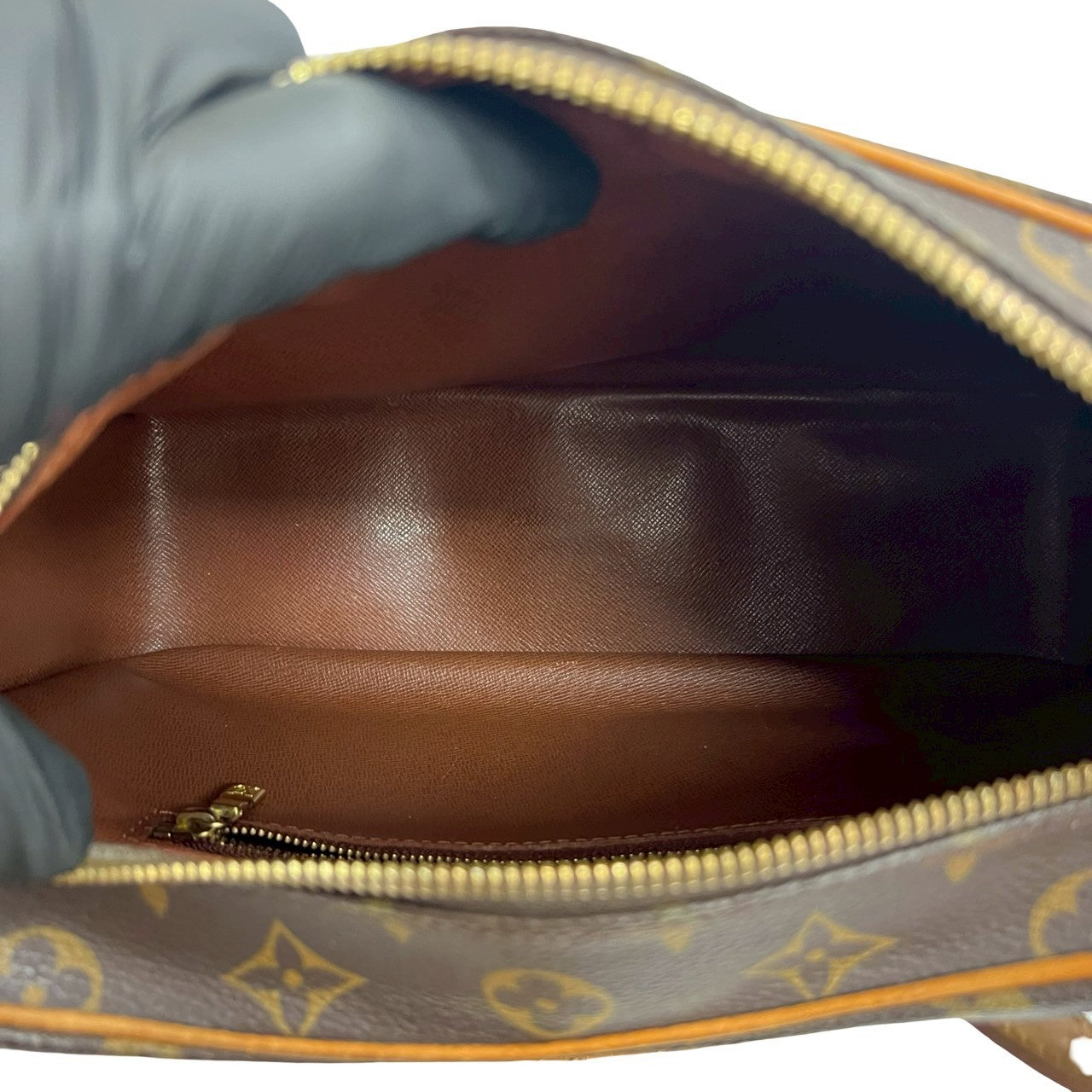 LOUIS VUITTON Shoulder Bag leather Brown Monogram BoulognePM