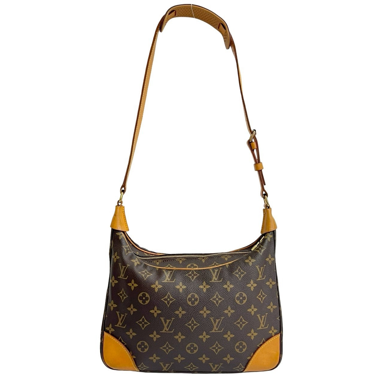 LOUIS VUITTON Shoulder Bag leather Brown Monogram BoulognePM