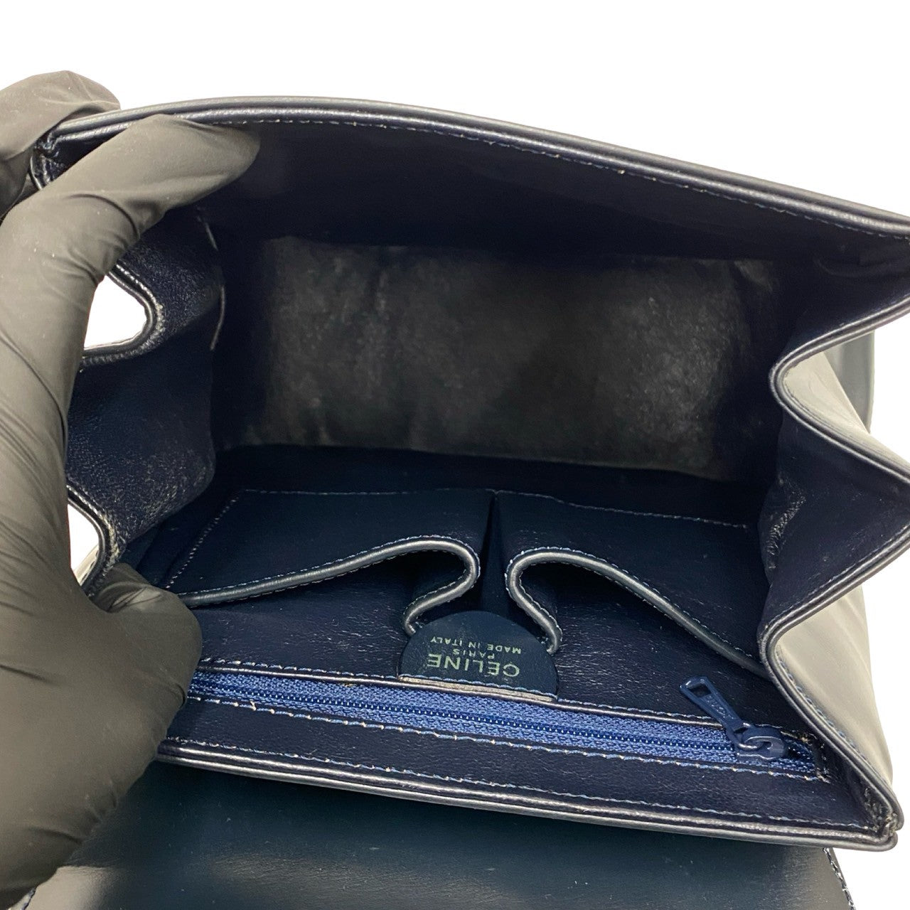 CELINE Backpack Calfskin Navy