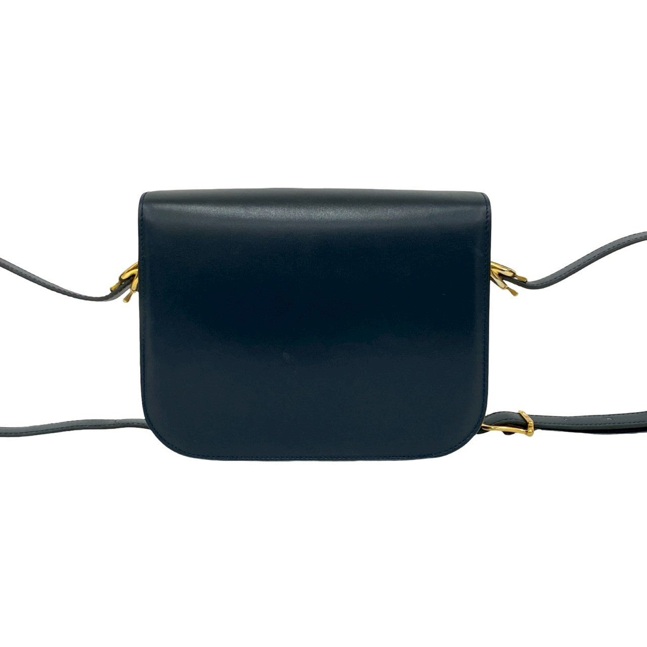 CELINE Shoulder Bag Calfskin Navy