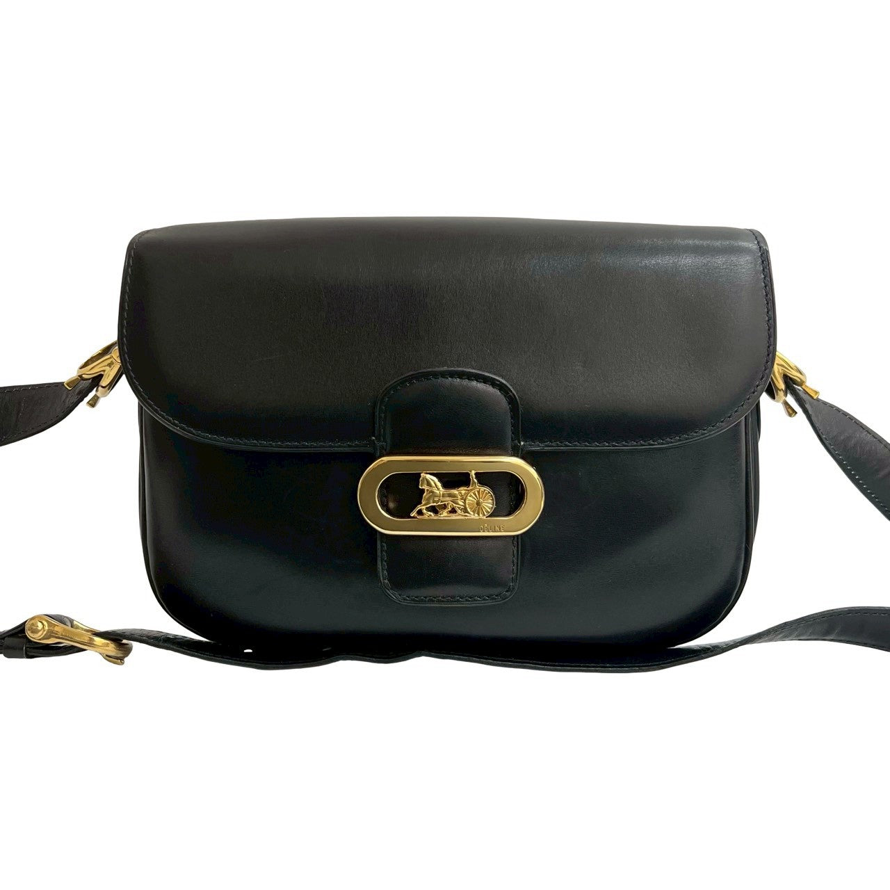 CELINE Shoulder Bag Calfskin black
