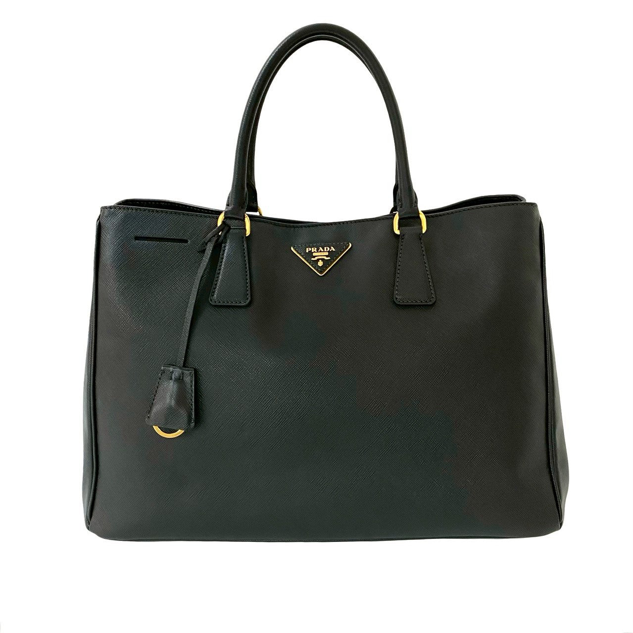 PRADA Handbag leather black Galleria