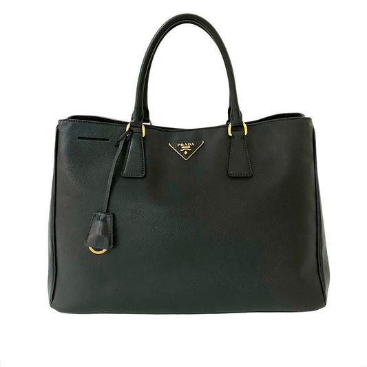 PRADA Handbag leather black Galleria