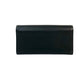 CHANEL Long Wallet Purse leather black