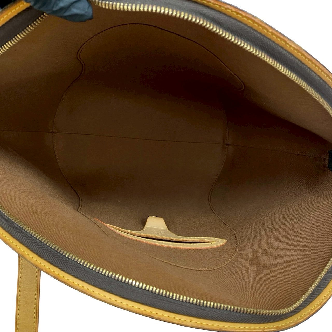 LOUIS VUITTON Shoulder Bag leather Brown Monogram Ellipse Shopping