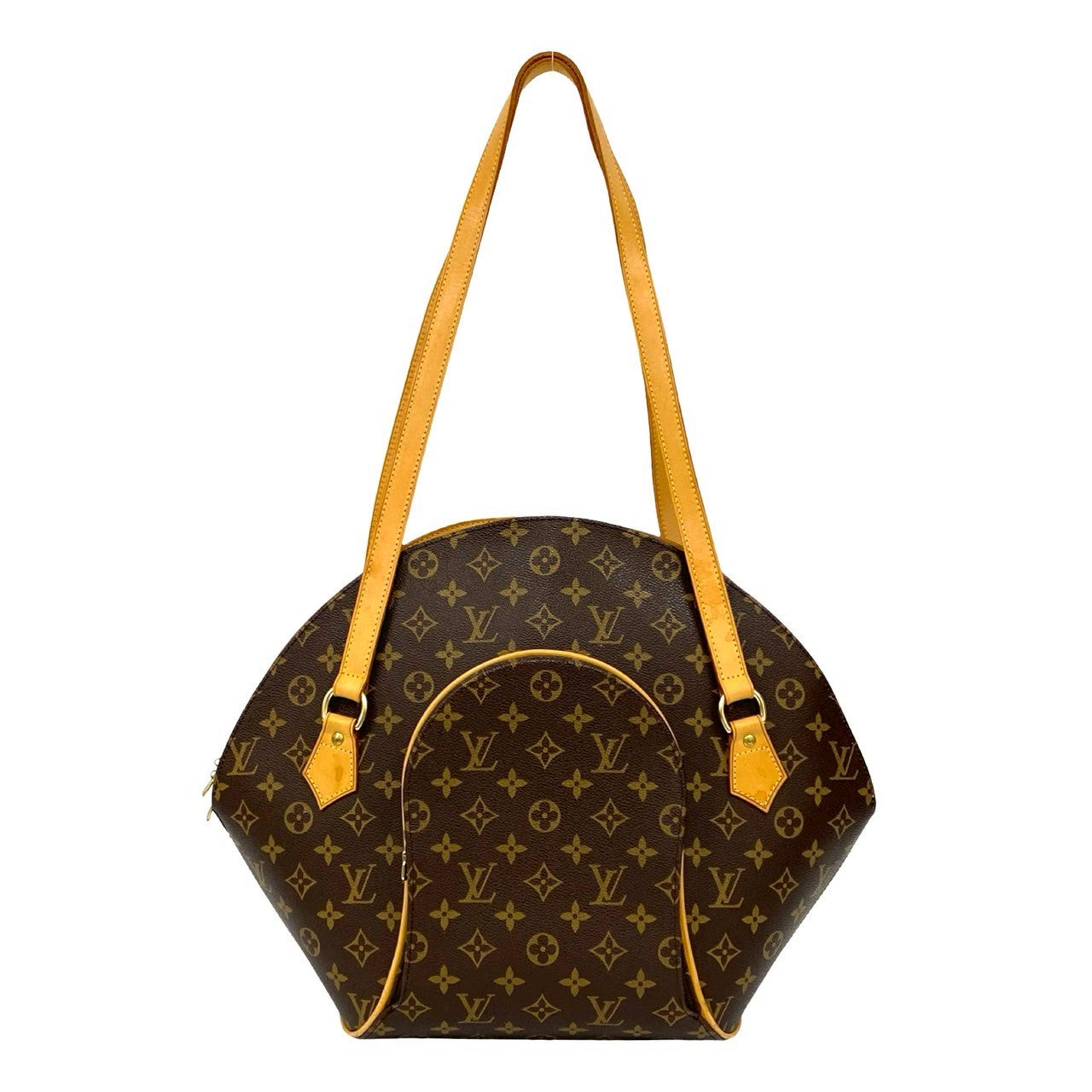 LOUIS VUITTON Shoulder Bag leather Brown Monogram Ellipse Shopping
