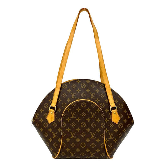 LOUIS VUITTON Shoulder Bag leather Brown Monogram Ellipse Shopping