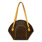 LOUIS VUITTON Shoulder Bag leather Brown Monogram Ellipse Shopping