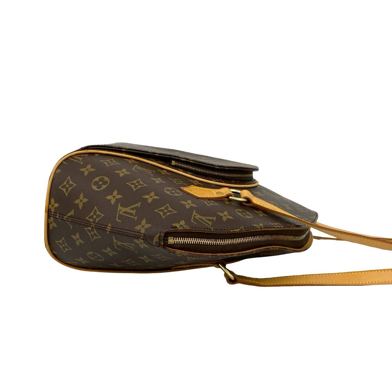 LOUIS VUITTON Shoulder Bag leather Brown Monogram Ellipse Shopping