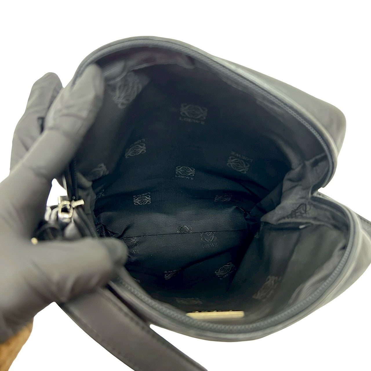 LOEWE Shoulder Bag leather black