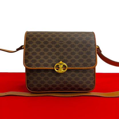 CELINE Shoulder Bag leather Brown