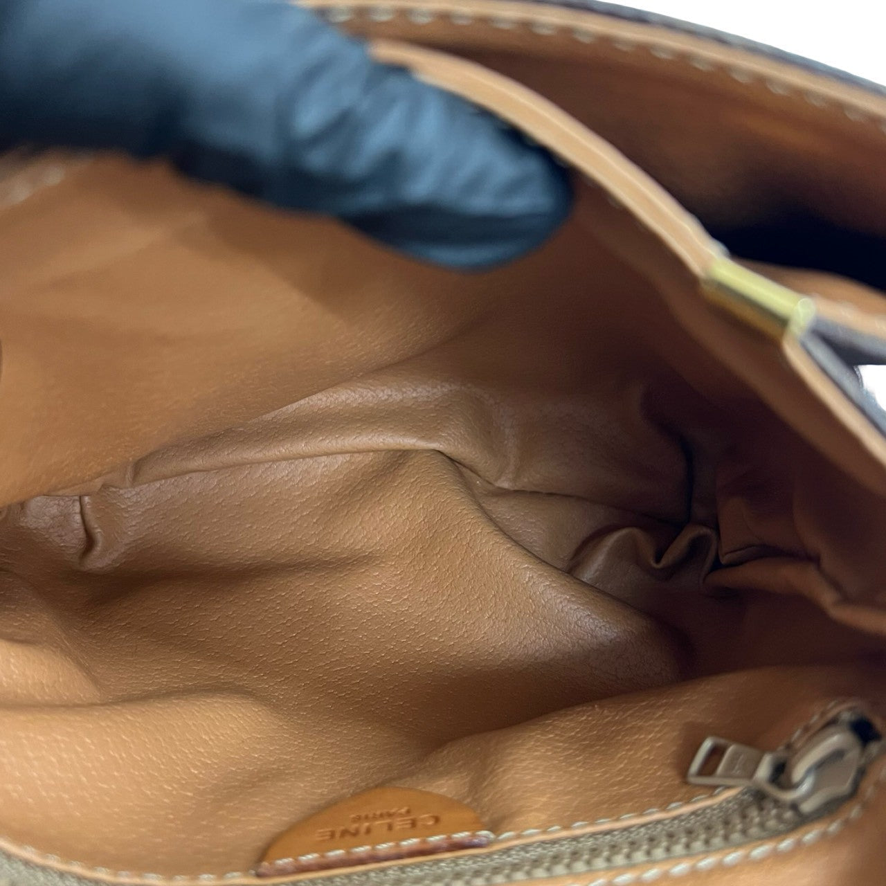 CELINE Shoulder Bag leather Brown