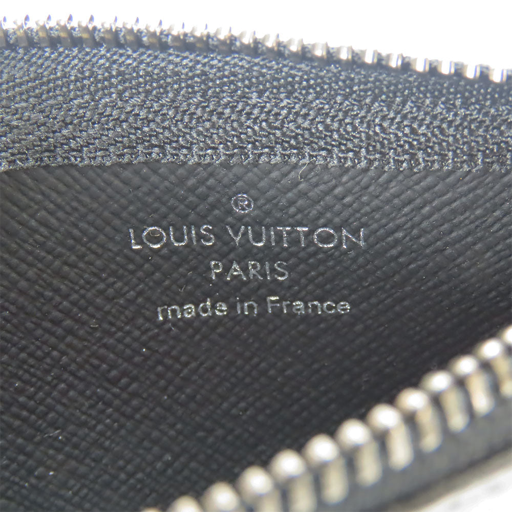 LOUIS VUITTON Coin case M80905 Monogram Eclipse gray Pochette Kle mens Used Authentic