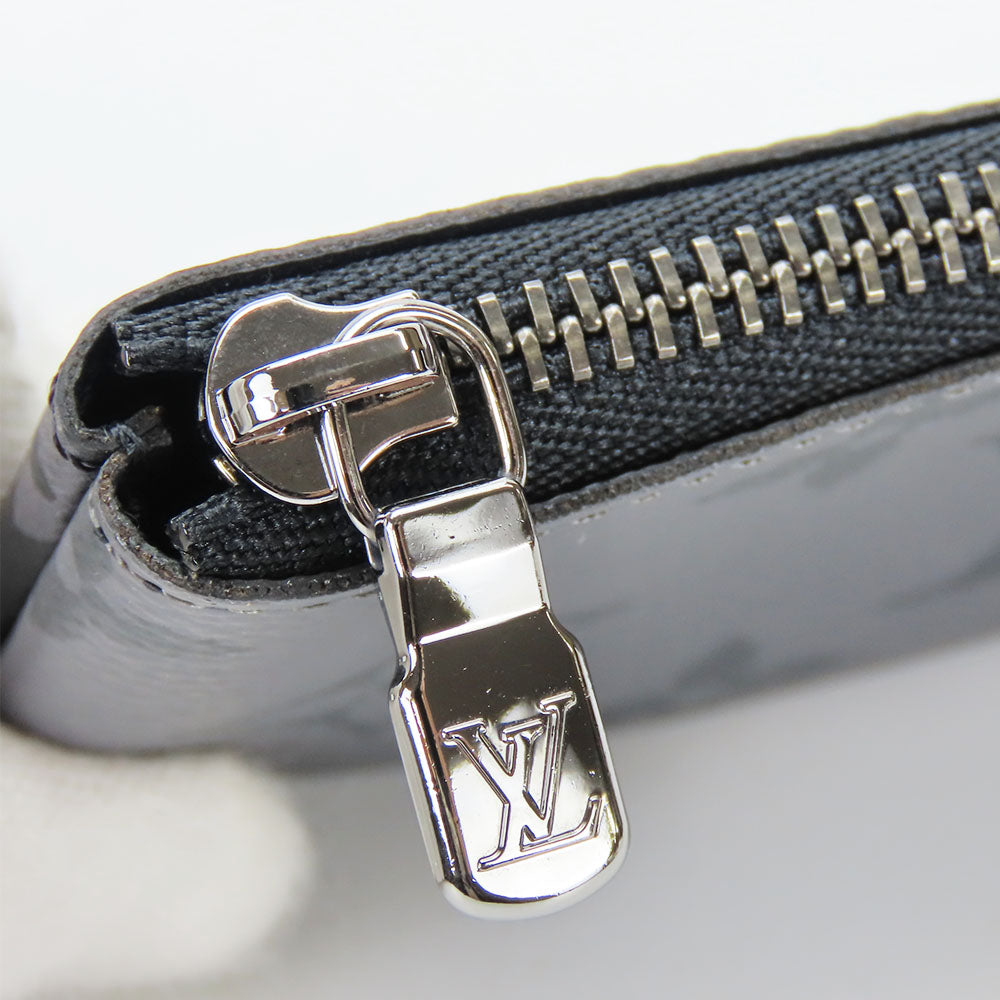 LOUIS VUITTON Coin case M80905 Monogram Eclipse gray Pochette Kle mens Used Authentic